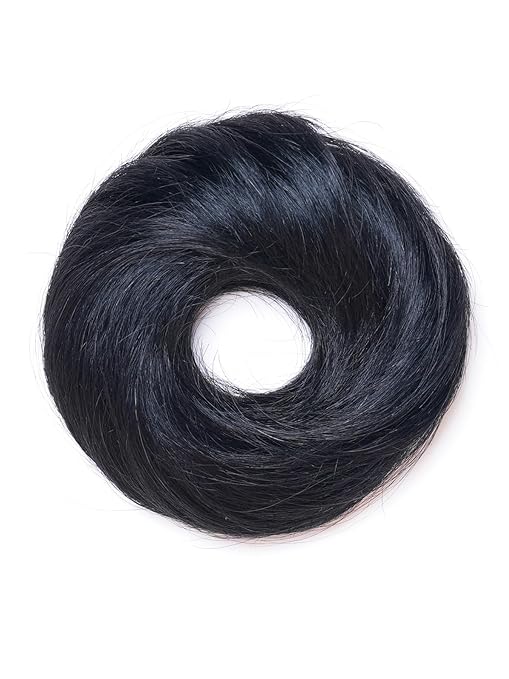 Synthetic Hair Donut Scrunchie