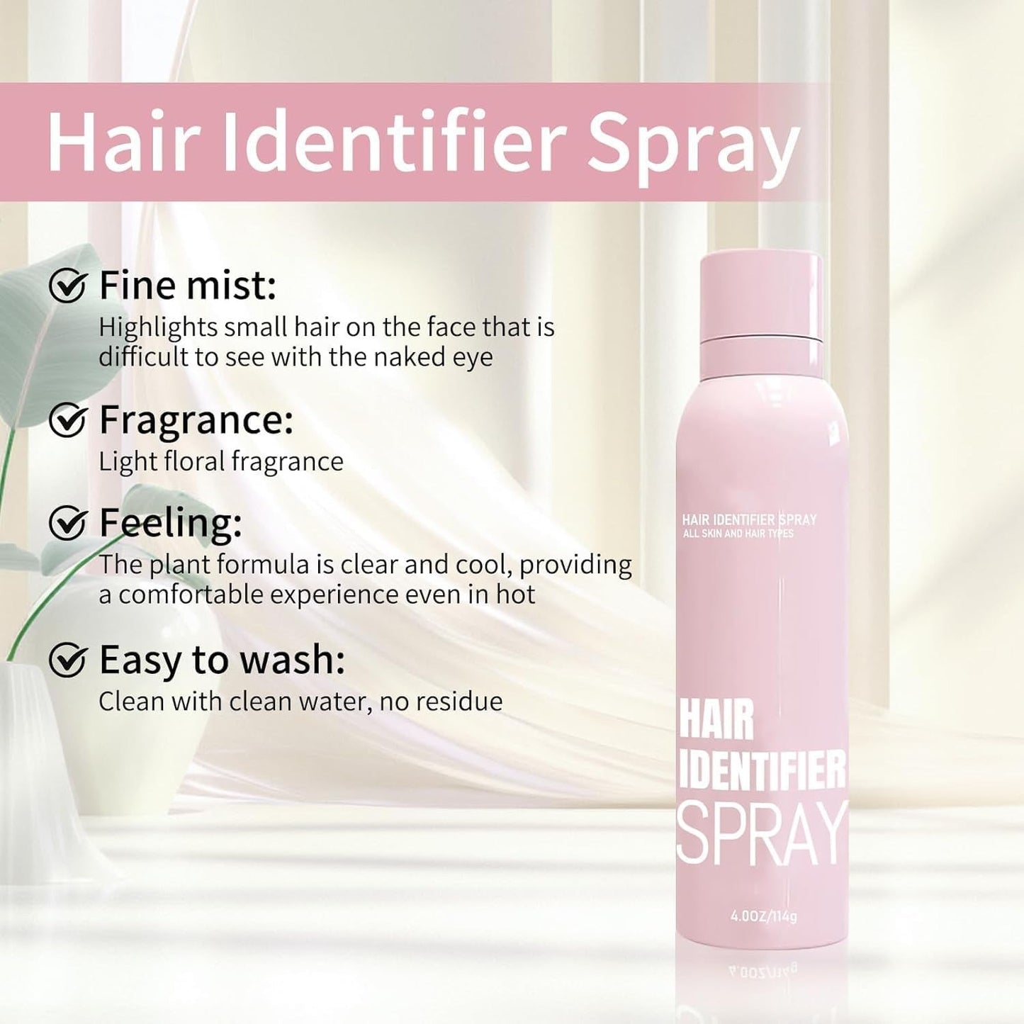 Hair Identifier Spray for Face Shaving