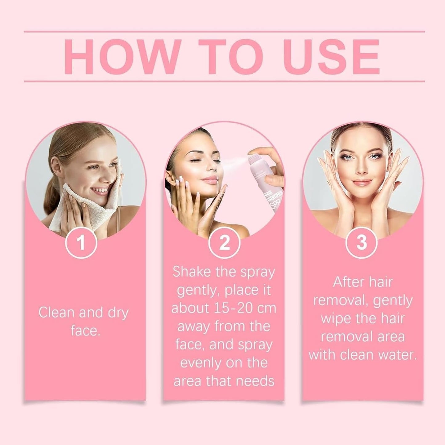 Hair Identifier Spray for Face Shaving