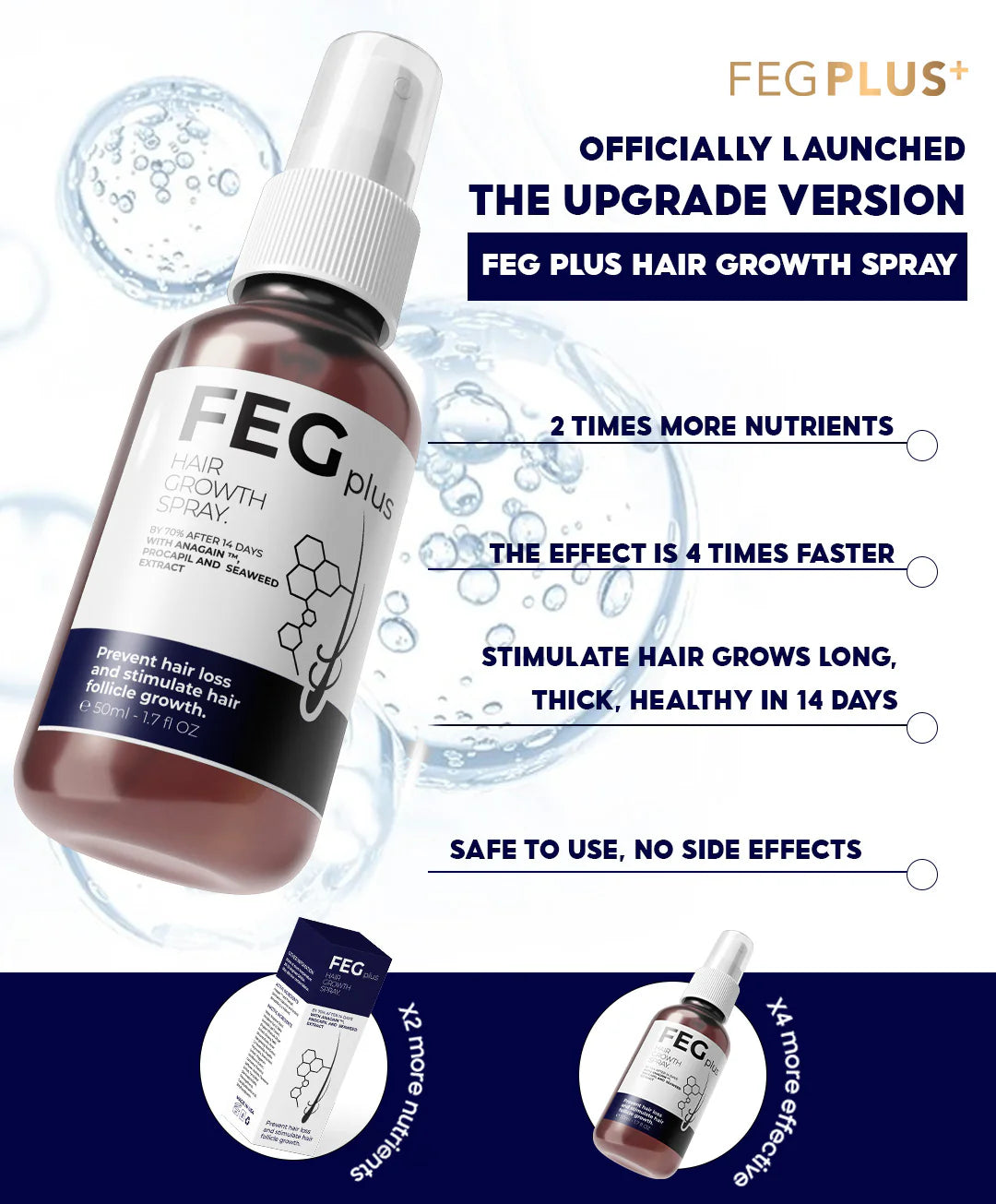 Feg hair growth spray