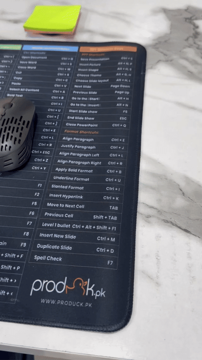 Anti-slip Keyboard Pad with Office And Adobe Software Shortcuts