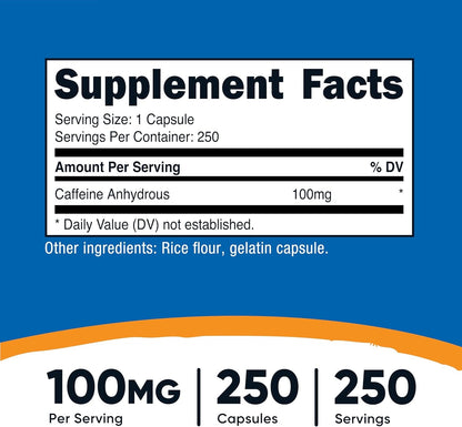 Nutricost Caffeine 200mg